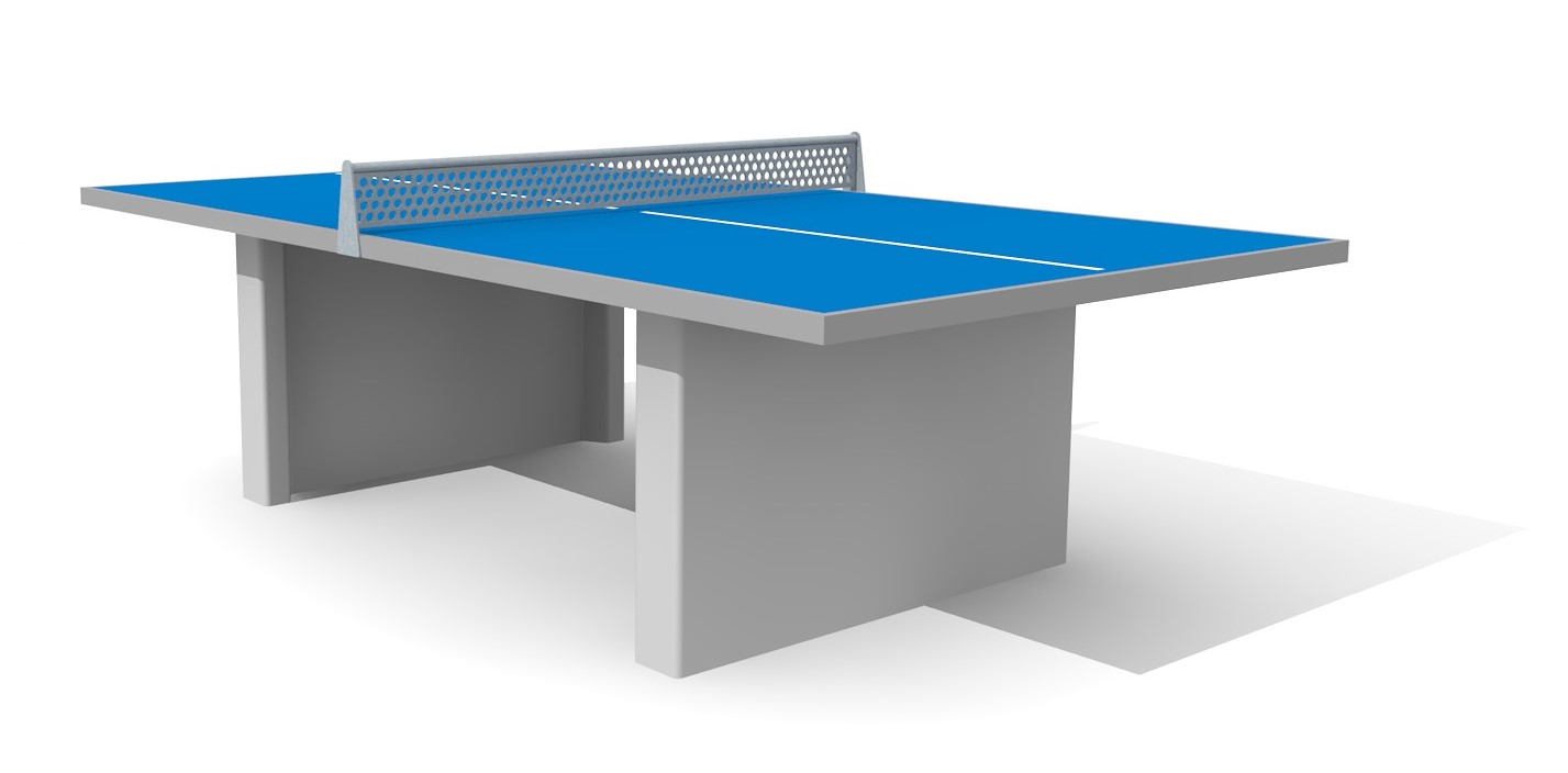 Table de ping-pong en béton